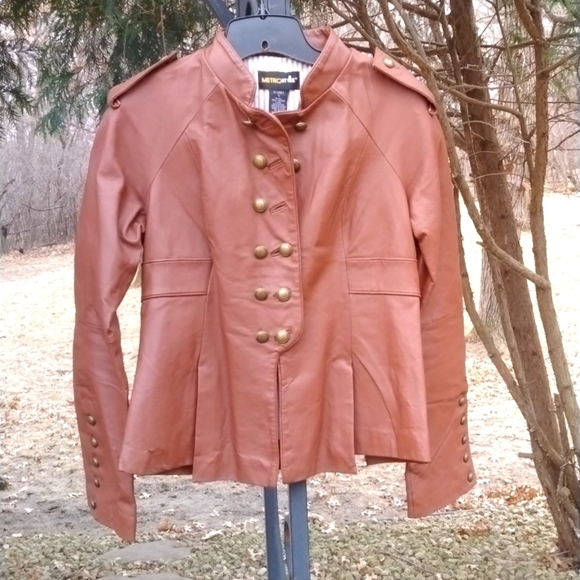 metrostyle Jackets & Blazers - Metro Style leather jacket Genuine Leather Vintage Size 8